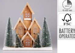 MAISON AVEC LED 30CM