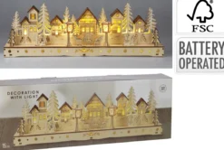MAISONS BOIS LED H.45CM