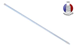 MANCHE METAL RAYE BICOLORE 130CM VIS FRANCAISE