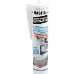 MASTIC SILICONE SANITAIRE TRANSPARENT 280ML
