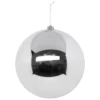 MAXI BOULE DE NOEL ARGENT 25CM