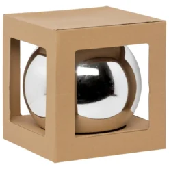 MAXI BOULE DE NOEL ARGENT 25CM