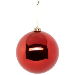 MAXI BOULE DE NOEL ROUGE 15CM