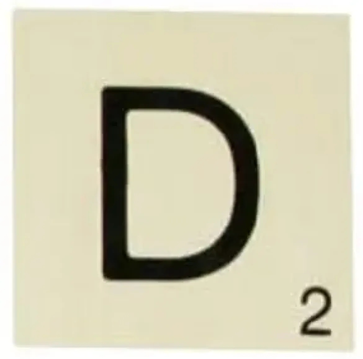 MAXI LETTRE DECO D. EN BOIS. 10 X 10 CM