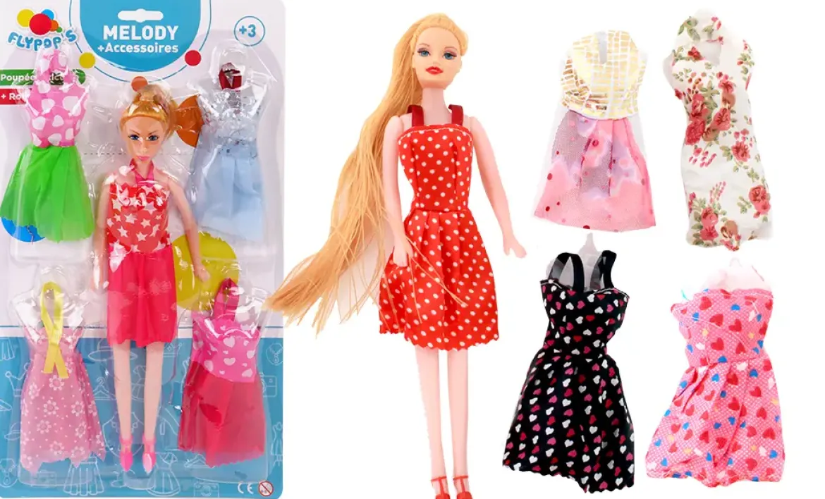 MELODY 27CM AVEC 4 ROBES DE SOIREE