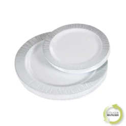 MENAGERE 24 ASSIETTES NOEL REUTILISABLE ARGENT