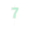 MINI BOUGIE ANNIVERSAIRE CHIFFRE 7 H.7CM PASTEL