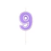 MINI BOUGIE ANNIVERSAIRE CHIFFRE 9 H.7CM PASTEL