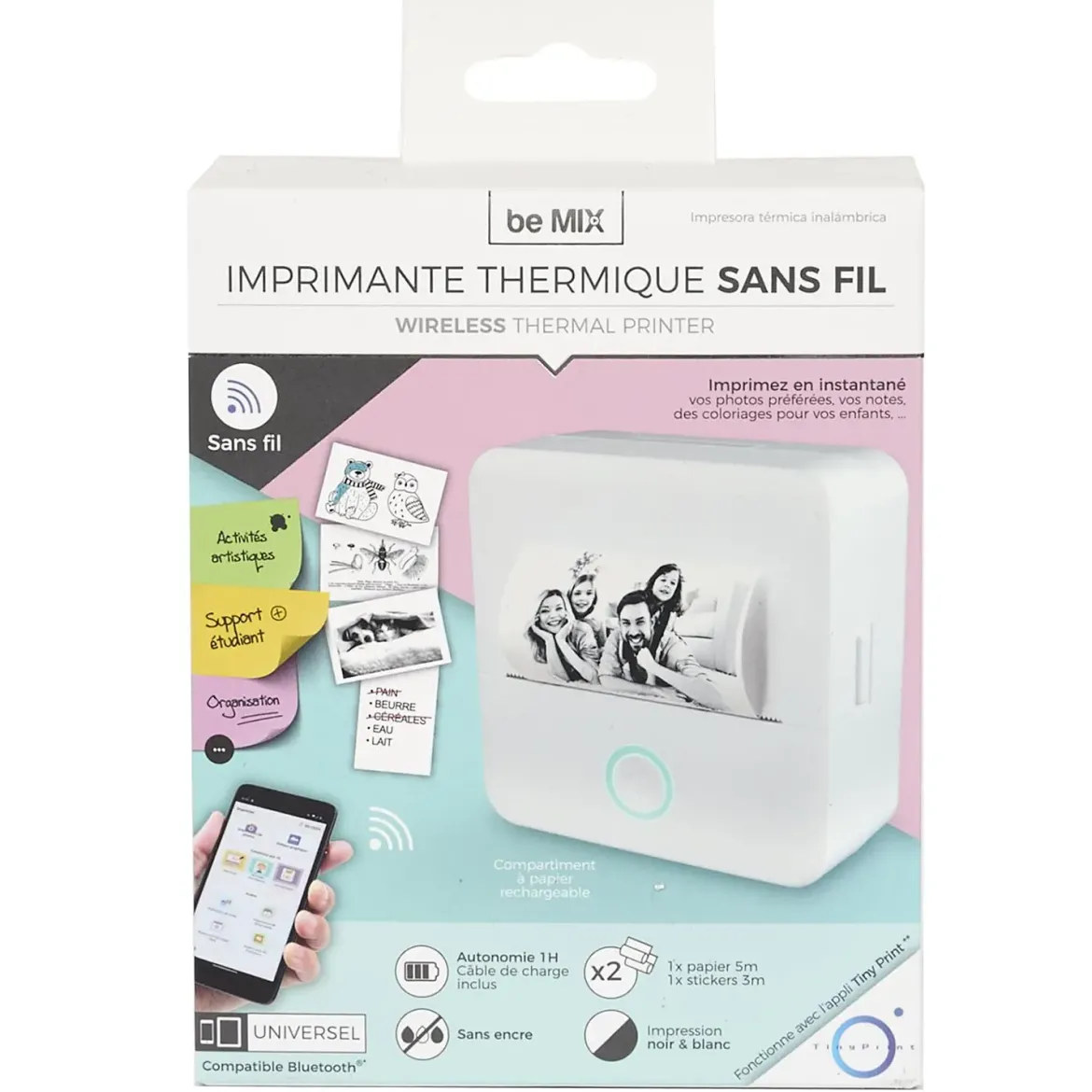 MINI IMPRIMANTE NOIR ET BLANC
