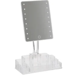 MIROIR BEAUTE LUMINEUX TACTILE AVEC RANGEMENT