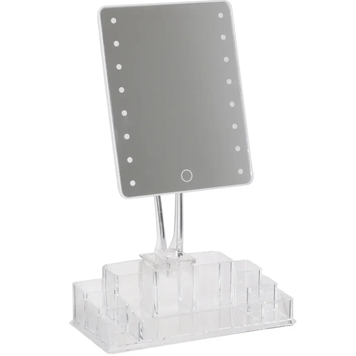 MIROIR BEAUTE LUMINEUX TACTILE AVEC RANGEMENT