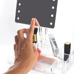 MIROIR BEAUTE LUMINEUX TACTILE AVEC RANGEMENT