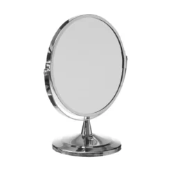 MIROIR CHROME SUR PIED D.17CM