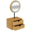 MIROIR LED ORGANISEUR BAMBOU D.16CM