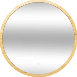 MIROIR MURAL LED ROND BAMBOU D.57CM