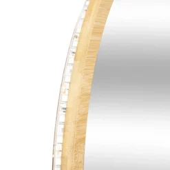 MIROIR MURAL LED ROND BAMBOU D.57CM