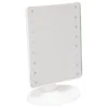 MIROIR SUR PIED LED RECTANGLE BLANC 16X28CM