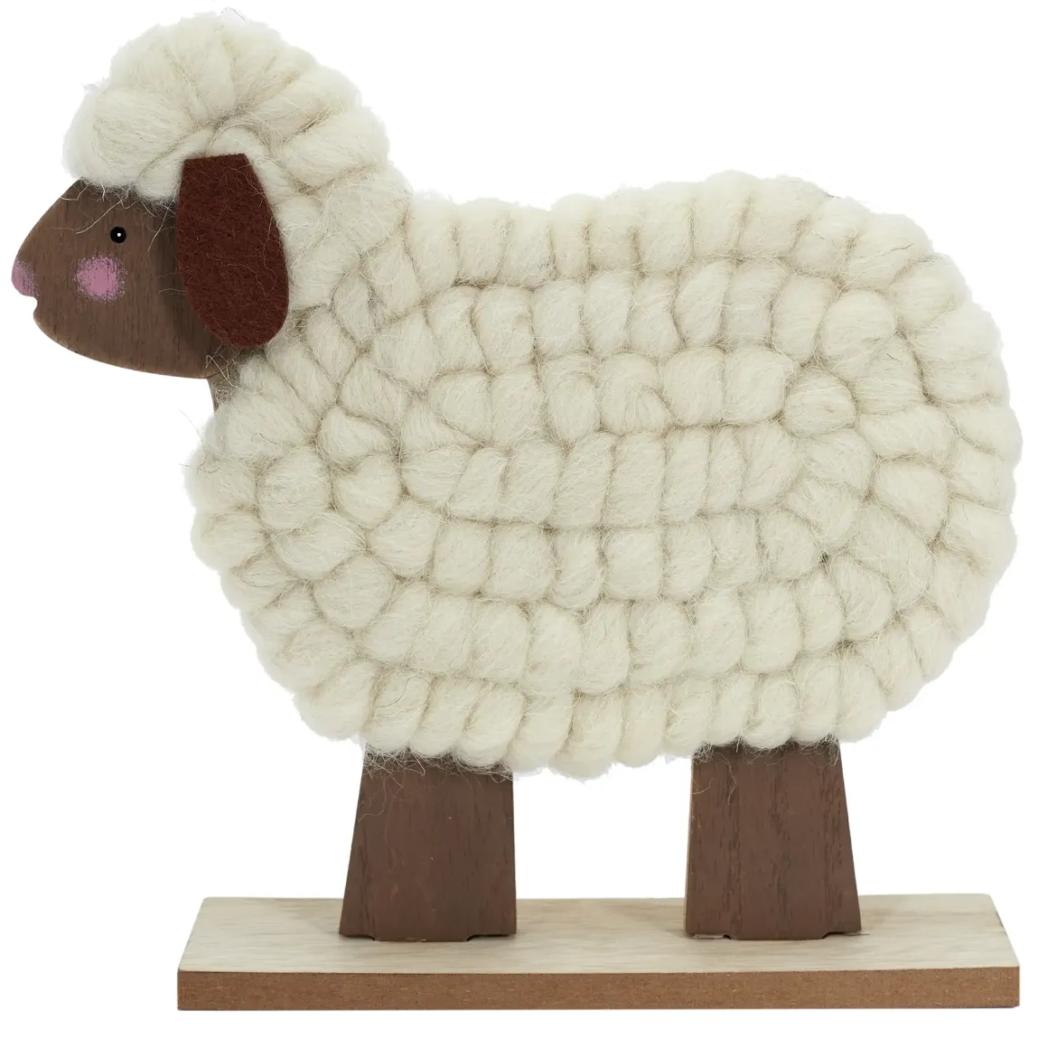 MOUTON A POSER CORPS EN LAINE H20CM