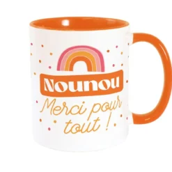 MUG ORANGE NOUNOU MERCI
