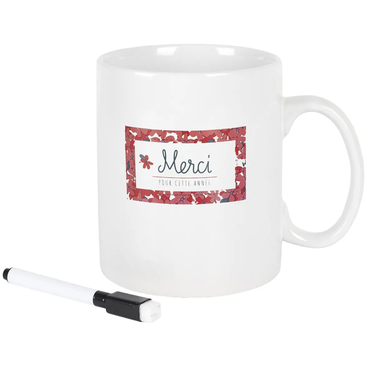 MUG XXL MERCI POUR CETTE ANNEE ET STYLO 80CL