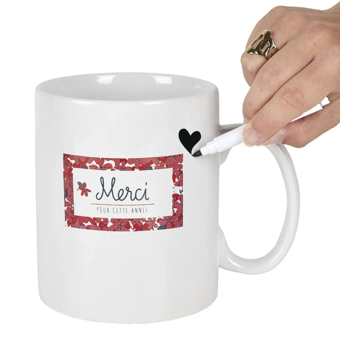 MUG XXL MERCI POUR CETTE ANNEE ET STYLO 80CL