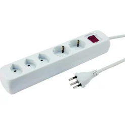 MULTIPRRISE POWER EASY 3XT13 2XCEE 1.5M INTERUPTEUR WS BLANC