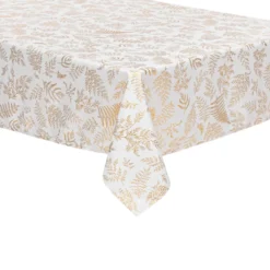 NAPPE ANTI TACHE BLANC OR 140X360CM