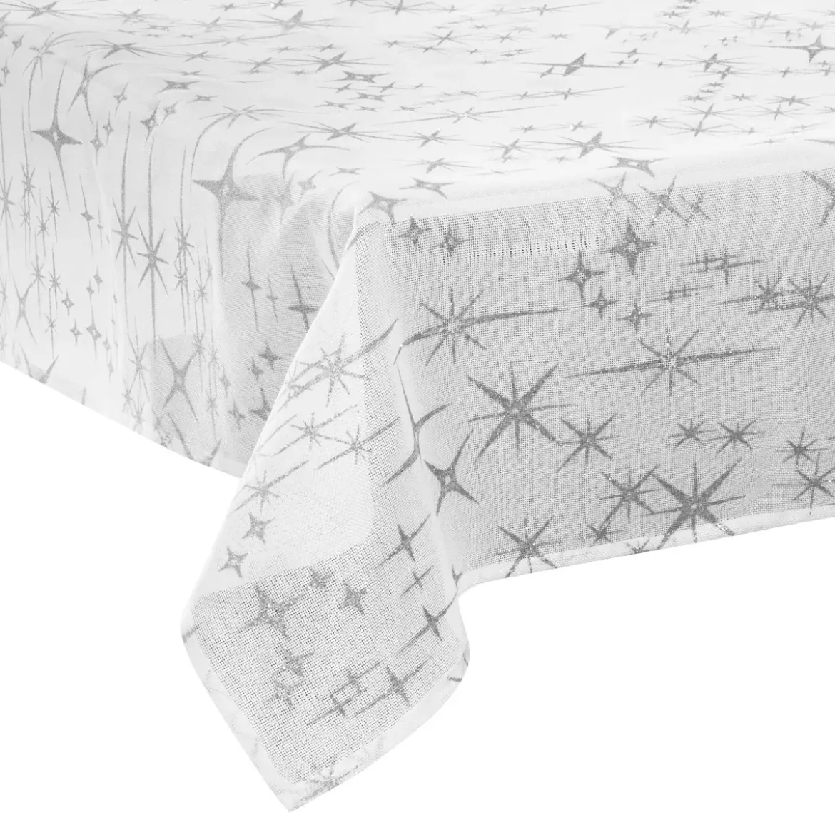 NAPPE CANEVA ETOILE BLANC 140X240CM