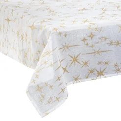 NAPPE CANEVA ETOILE OR 140X240CM