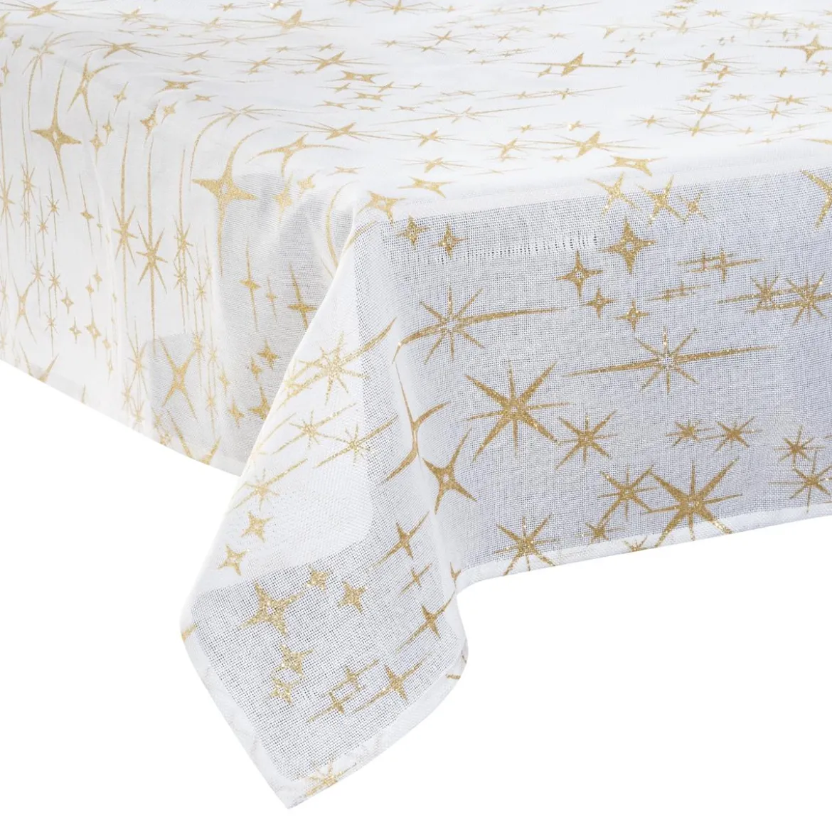 NAPPE CANEVA ETOILE OR 140X240CM