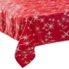 NAPPE CANEVA ETOILE ROUGE 140X360CM