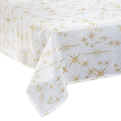 NAPPE CANEVAS ETOILE OR 140X360CM