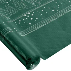 NAPPE CHROMEE DECOREE 1.18X5M VERT SAPIN