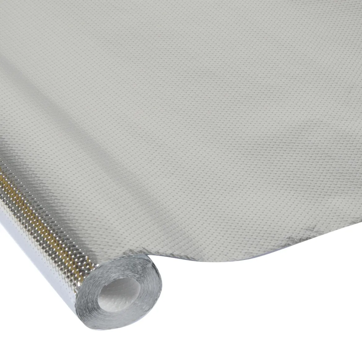NAPPE CHROMEE UNIE 1.18X5M ARGENT