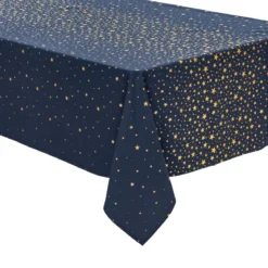 NAPPE COTON ETOILES BLEU 140X240CM