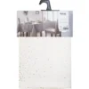 NAPPE IMPRIME LEOPARD BLANC OR 140X360CM