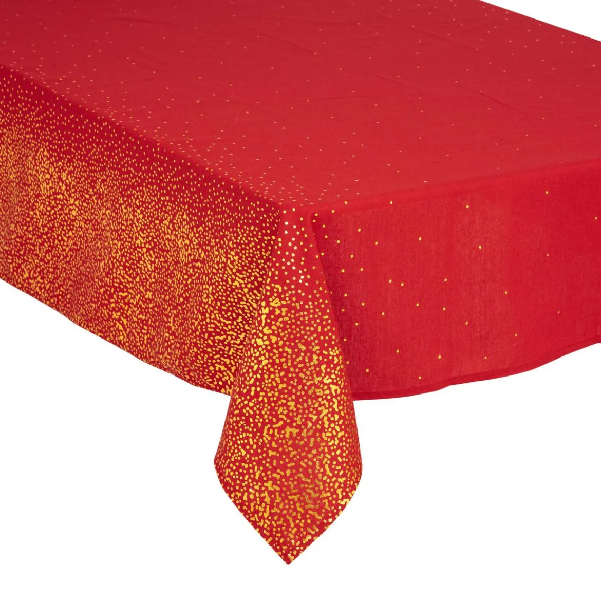 NAPPE IMPRIME LEOPARD ROUGE 140X360CM
