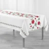 NAPPE RECTANGLE 150X300CM IMPRIME ISADORA BLANC