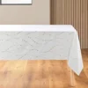 NAPPE RECTANGLE 140X240CM MICROFIBRE FIRMAMENT BLANC OR