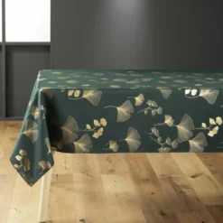 NAPPE RECTANGLE 150X240CM POLYESTER BLOOMY VERT OR