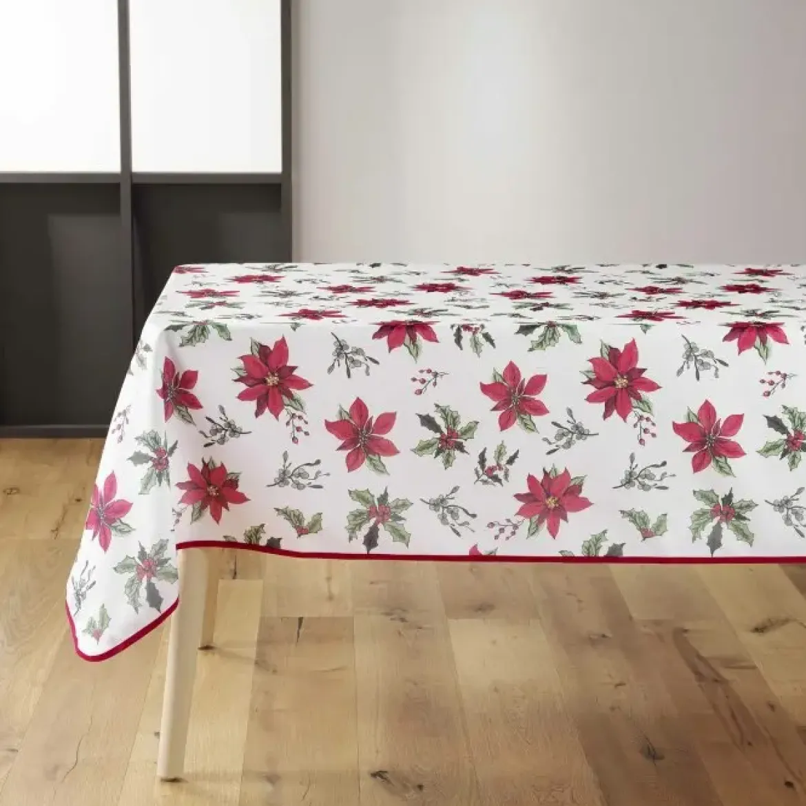 NAPPE RECTANGLE 150X300CM POLYESTER IMPRIME AMARYLLIS