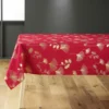 NAPPE RECTANGLE 150X240CM POLYESTER BLOOMY ROUGE OR