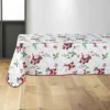 NAPPE RECTANGLE 150X240CM POLYESTER IMPRIME PERE NOEL