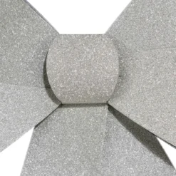 NOEUD PAILLETTE 30X19CM ARGENT