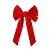 NOEUD VELOURS ROUGE ROYAL 30X50CM