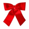 NOEUD VELOURS ROUGE 35X40CM