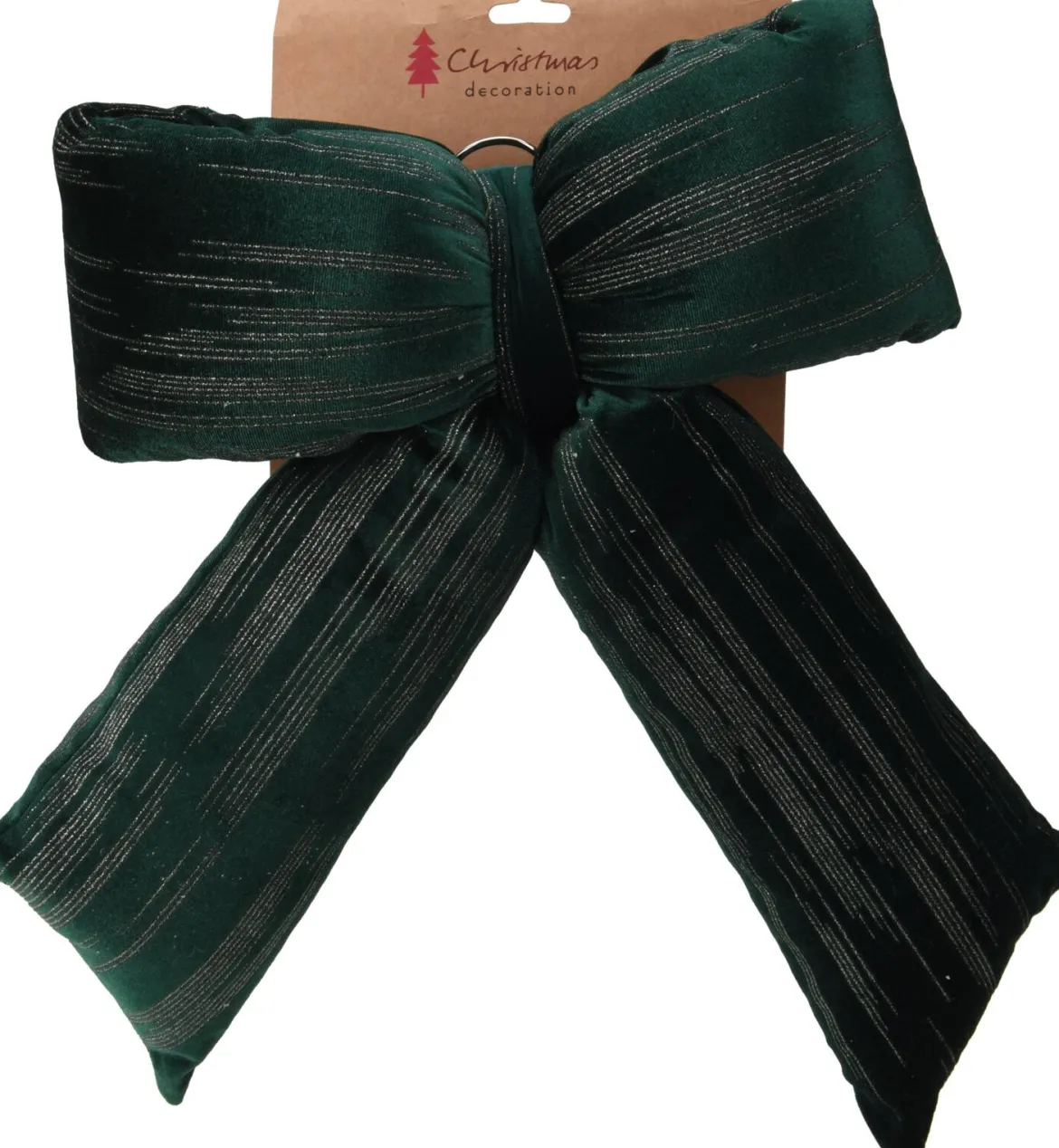 NOEUD VELOURS VERT 30X40CM