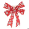 NOEUD 18X34CM ROUGE MOTIF