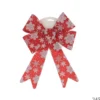 NOEUD 20X27CM ROUGE MOTIF