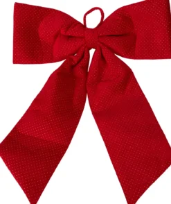 NOEUD 68X80CM ROUGE POIS
